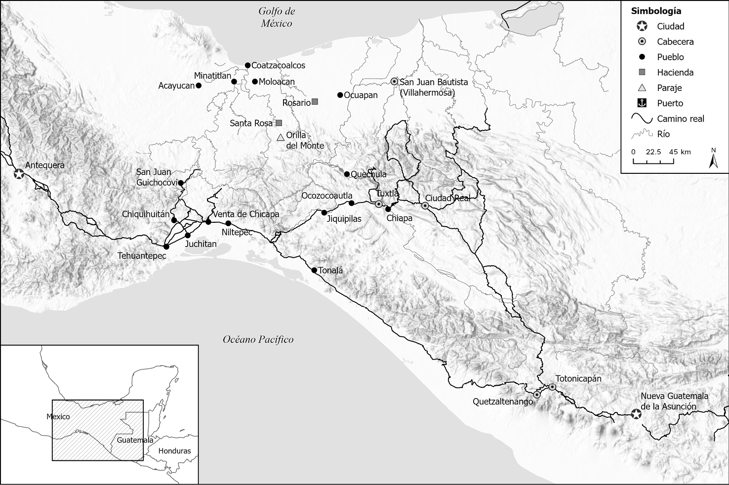 A map of the central coast of mexico

Description automatically generated